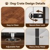 71" Dog Crate Furniture ,2 Dogs Kennel with Double Doors, Wooden Dog Crates Furniture TV Stand with Divider, Large Double Dog Crate End Table - 4 of 4