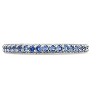 SHINE by Sterling Forever Sterling Silver Thin Rainbow CZ Band Ring - 3 of 3