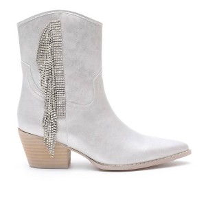 Women's Wo's Layla Rhinestone Fringe Bootie - MiiM - 1 of 3