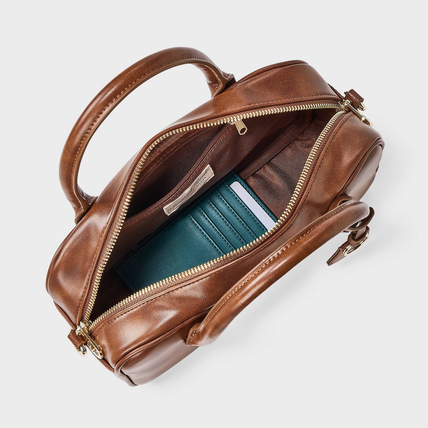 Сумка Universal Thread Small Satchel Handbag, цвет: Коричневый — фото 4