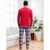 INSPIRE CHIC Men's Sleepwear Long Sleeve Tops and Pants Plaid Family Pajamas Set - 3 of 4