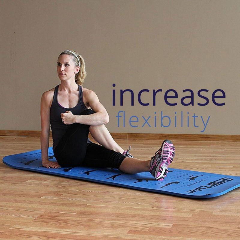 Prism Fitness 16mm Thick Smart Self-Guided Stretching and Exercise Mat for Yoga, Pilates, and Stretching, 2 of 7