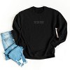 Embroidered Text Me When You Get Home - Women's Graphic Sweatshirt - 3 of 4