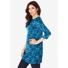 Roaman's Women's Plus Size Boatneck Ultimate Tunic With Side Slits - 4 of 4