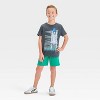 Boys' Short Sleeve 'Travel Across the Universe' Graphic T-Shirt - Cat & Jack™ Black - 4 of 4