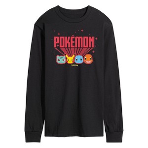 Men's - Pokémon - Retro Pokémon Long Sleeve Graphic T-Shirt - 1 of 4
