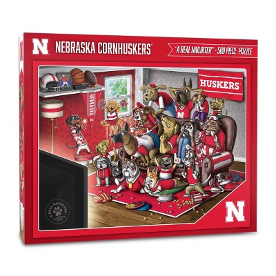 NCAA Nebraska Cornhuskers Purebred Fans 'A Real Nailbiter' Puzzle - 500pc