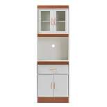 Laurana Kitchen Cabinet and Hutch - Baxton Studio