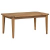 Acacia Wood Outdoor Coffee Table,Rectangular Patio Coffee Table with Natural Wood Grain,Modern Coffee Table for Deck or Porch-Coolbibila - 2 of 4