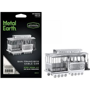 Model Kit San Francisco Cable Car "Powel & Mason St" (Easy Difficulty) Steel Model by Metal Earth - 1 of 4