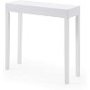 Grungis Narrow Console Table with Natural Wood Top,Modern Entryway Table with Black Metal Legs,Console Table for Living Room - 3 of 4