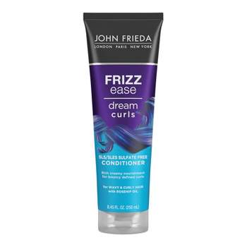 John Frieda Frizz Ease Dream Curls Conditioner, Hydrates and Defines Curly Wavy Hair, Sulfate Free - 8.45 fl oz