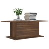 vidaXL Modern Coffee Table in Brown Oak - Rectangular Engineered Wood Couch Table - Easy to Clean with Sturdy Construction - 2 of 4