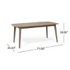 Coolbibila-Expandable Dining Table, Outdoor Table With Acacia Wood, Patio Dining Table Wood With Expandable Design From 71 Inches To 94 Inches - 4 of 4