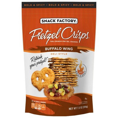 Snack Factory Buffalo Wing Pretzel Crisps - 7.2oz