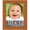 PosterPalooza | Photo Size Modernist Brown Picture Frame - UV Acrylic, Foam Board Backing, Hanging Hardware - 2 of 4