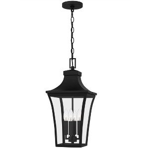 Quentin 4-Light Earth Black Outdoor Hanging Lantern - 1 of 4