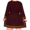 HAPPY BAY Women's Summer Vacation Beachwear Mini Bathing Suit Short Beach Holiday Dress Swimsuit Cover ups Medium-Large Brown Solid - 2 of 4