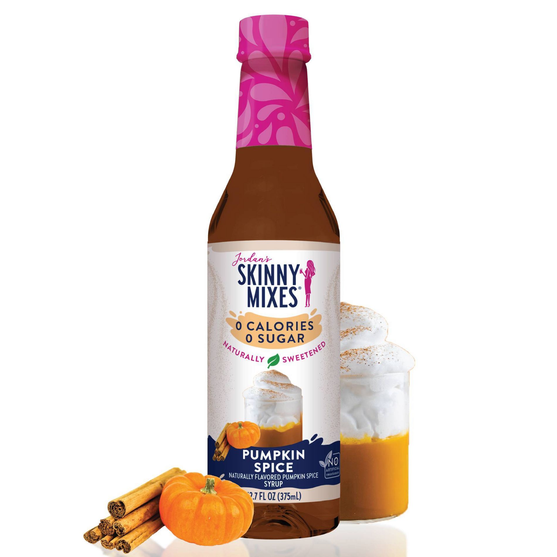 Jordan's Skinny Syrups Naturally Sweetened Pumpkin Spice Syrup - 12.7oz: No Artificial Colors