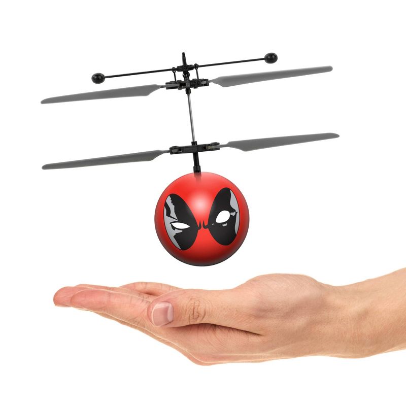 World Tech Toys Marvel X-Men Deadpool IR UFO Ball Helicopter, 1 of 4