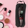 Unique Bargains Portable Oxford Cloth Travel Makeup Organizer Bag Black 1 Pc - 2 of 4