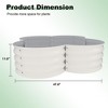 2Pcs Galvanized Steel Planting Bed with Butterfly Nut, Plastic Sprayed in Petal Color, Durable Garden Raised Beds for Flowers and Vegetables - 3 of 4