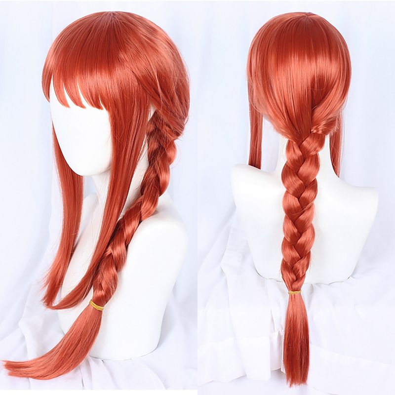 Unique Bargains Women's Wigs 28" Red with Wig Cap Long Hair, 5 of 7