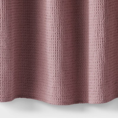 Oversized Relaxed Waffle Weave Shower Curtain