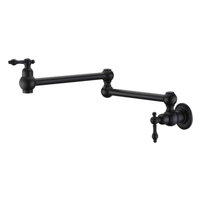 Sumerain Bronze Pot Filler Faucet Wall Mount Oil Rubbed Bronze, Dual ...