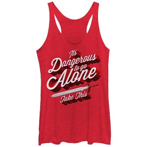 Women's Nintendo Legend of Zelda Take This Sword Racerback Tank Top - 1 of 3