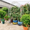 Metal Garden Arch Assemble Freely with 8 Styles Garden Arbor Trellis Climbing Plants Support Rose Arch Outdoor Arch Wedding Arch Party Events Archway - 2 of 4
