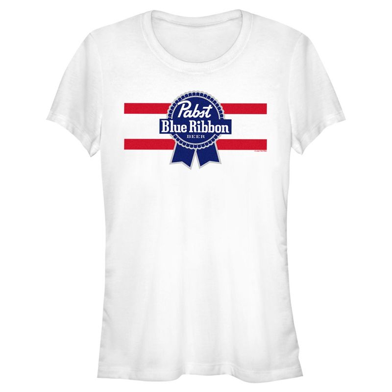 Pabst Red Stripe Blue Ribbon T-Shirt, 1 of 5