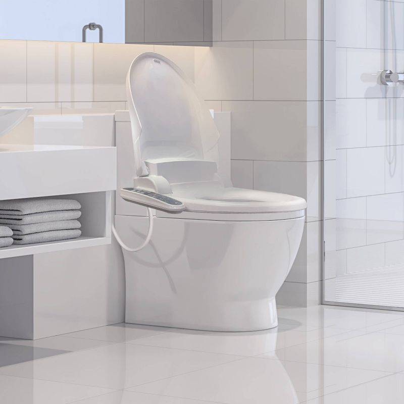SB-2000WR Electric Bidet Toilet Seat for Round Toilets White - SmartBidet, 4 of 12