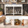 CENGHU Rustic Entryway Sofa Table, Console Table with Two Storage Drawers and Bottom Shelf, for Living Room, Entryway, Ivory - 4 of 4