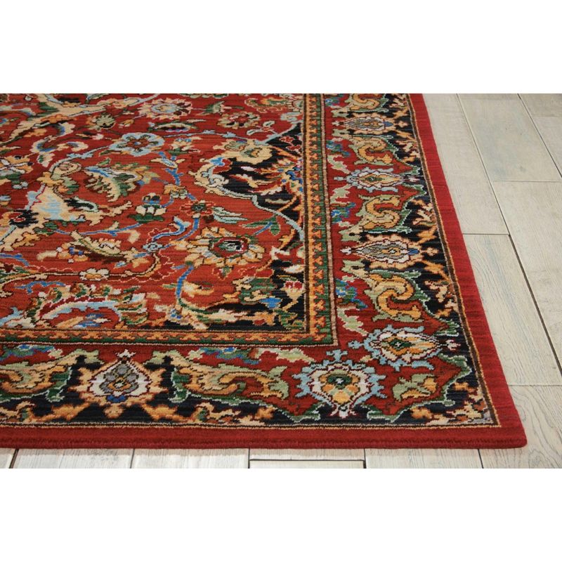 Nourison Timeless Red Area Rug TML15, 3 of 6