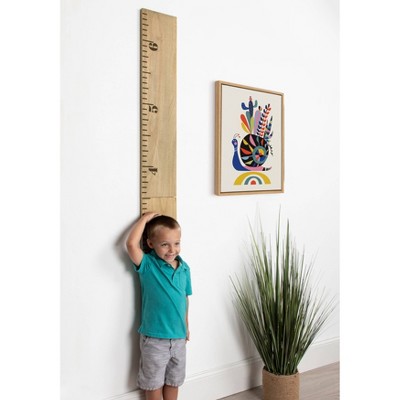 18" x 24" Multicolor Snail Framed Canvas Wall Art