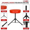 Racxily 5 Core Drum Throne 3" Thick Padded Comfortable Guitar Stool Drummer Chair Adjustable Musician Seat - 3 of 4
