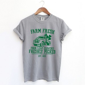 Simply Sage Market Women's Farm Fresh Shenanigans Short Sleeve Garment Dyed Tee - 1 of 4