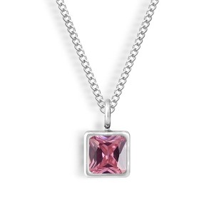 EVRY JEWELS WATERPROOF Gold or Silver Plated Faye Birthstone Necklace - 1 of 3