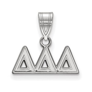 Black Bow Jewelry Sterling Silver Delta Delta Delta Greek Life Medium Pendant - 1 of 4