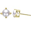 Guili Baby/Kids Sterling Silver Cubic Zirconia Earrings for a Sparkling Look - Colors: Red, Purple, Clear, Blue, Green, White, Yellow. - 3 of 3