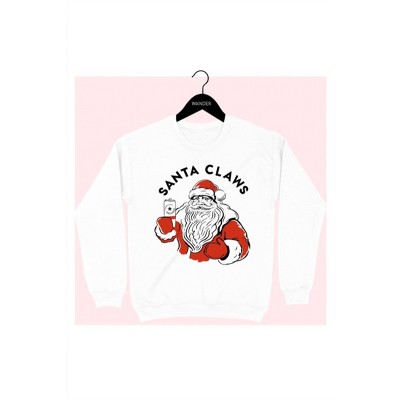 Women's Santa Claws Crewneck Sweatshirt - WKNDER