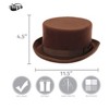 HalloweenCostumes.com One Size Fits Most   Adult's John Bull Hat, Brown - 2 of 4
