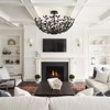 CityFurn 6-Light Modern Farmhouse Black Semi-Flush Mount Ceiling Light for Entryway - 4 of 4