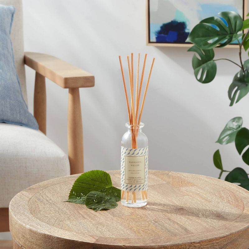 100ml Reed Diffuser with Cork Lid Rainwater Willow Blue - Threshold&#8482;, 3 of 5