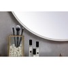 Elegant Lighting Metal frame round mirror with decorative hook 28 inch in White - 4 of 4