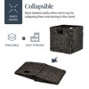 Best Choice Products 12x12in Hyacinth Baskets, Set of 5 Multipurpose Collapsible Organizers w/ Inserts - 3 of 4