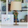 Vynxaria Beige Slant Drum Lampshades, 12" Top Diameter - 2 of 4