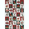 TackView Christmas Rugs for Living Room, mas Style Prints Soft Low Pile Bedroom Rug Large Carpet,Stain Resistance - 2 of 4