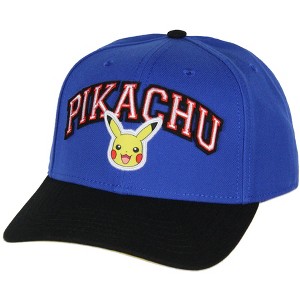 Pokemon Adult Embroidered Precurve Snapback Hat For Men and Women - 1 of 4